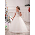 Nouveaux robes de mariée Robes de mariée de mariage Frocks Birthday Robe de bal en dentelle Long Flower Girl Dresses Pattern Kids Party LF22